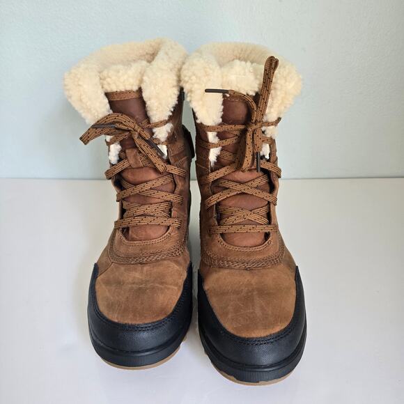 Sorel Tivoli IV Parc Waterproof Boots Women's 7/8 Velvet Tan Wool Gorpcore READ - Picture 4 of 12